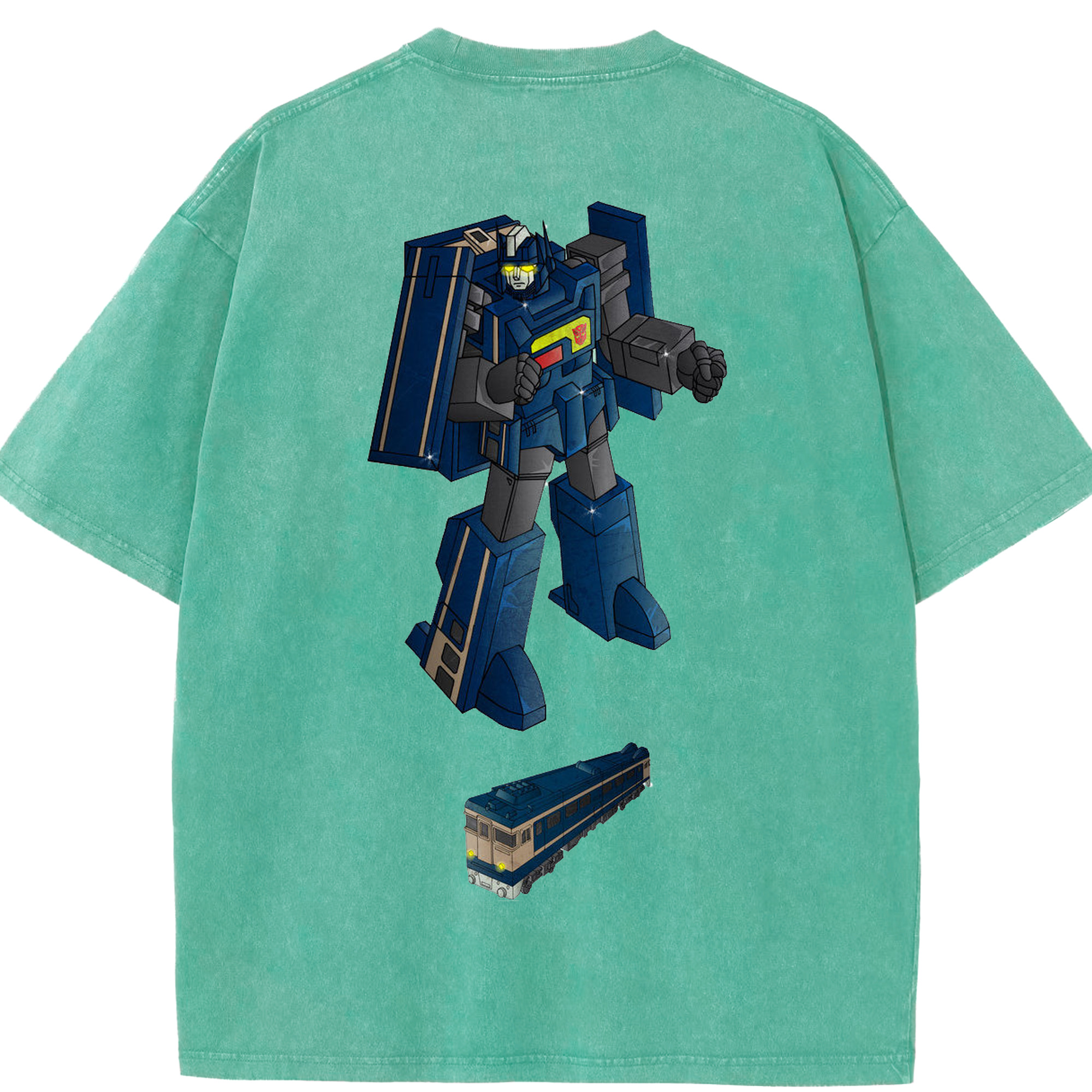 （画像用）  綿100% ヴィンテージ風 半袖Tシャツ（背面プリント）